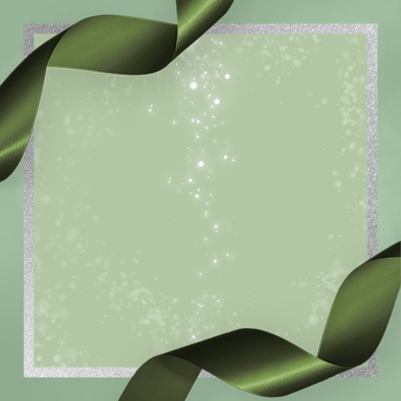 Origins souffle sampler holiday set with green festive background